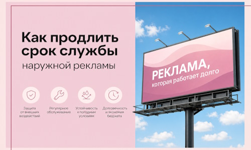Как продлить срок службы наружной рекламы в  Советской Гавани