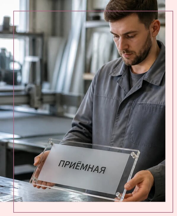 Таблички из оргстекла на заказ в Советской Гавани от 4052 р. | Аванза-Свс