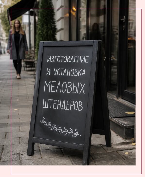 Меловые штендеры в Советской Гавани по цене от 6753 р. | Аванза-Свс